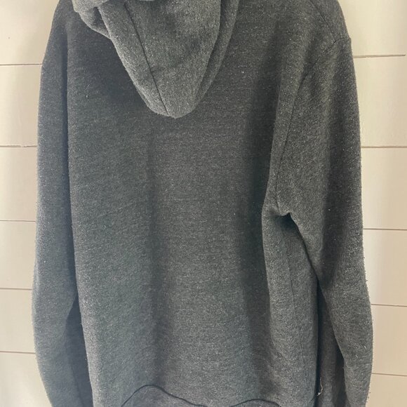 Surf Rider branded USOA Logo Embroidered Zip Up Hoodie – Black Heather Hoodie - Picture 3 of 4